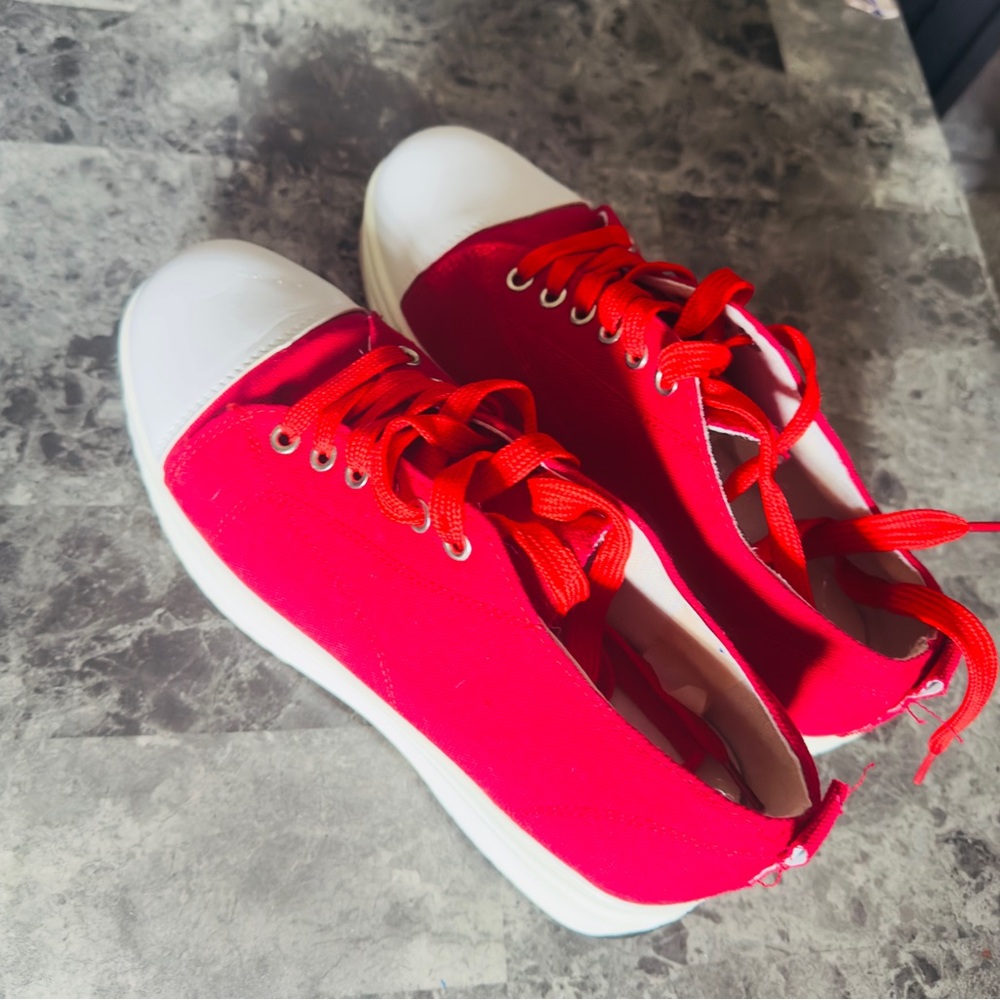 Red Canvas Sneakers